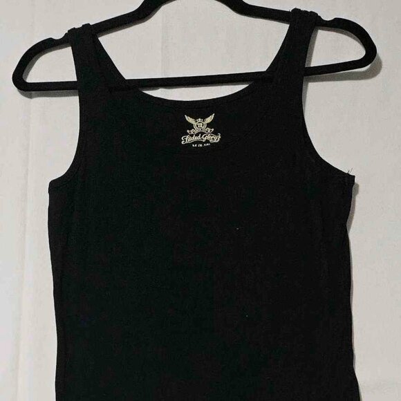 Faded Glory Black Tank Top – Classic Sleeveless Basic - Picture 1 of 3